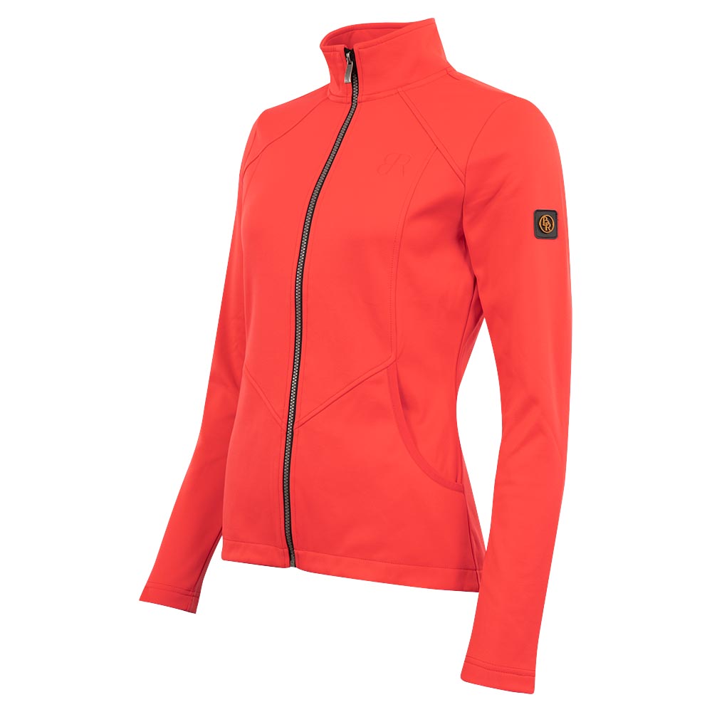 Se BR Rianne softshell jakke Koral XS hos Denlillerytter.dk